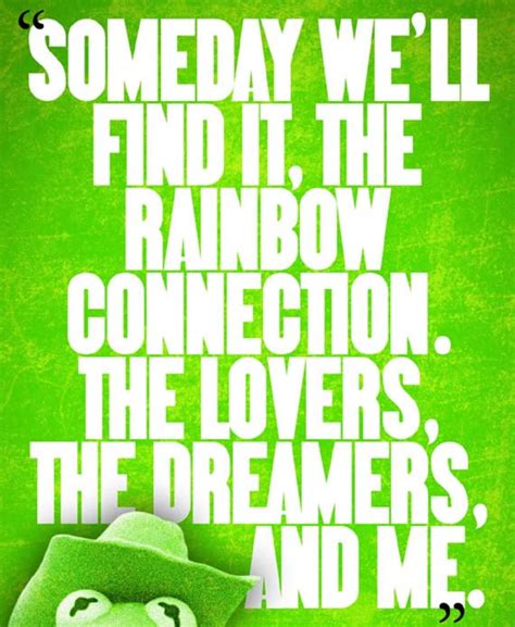 The Muppet Movie KERMIT rainbow Connection Quote | Etsy