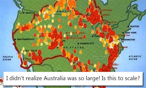 Australia Brush Fire Map - Australia Map