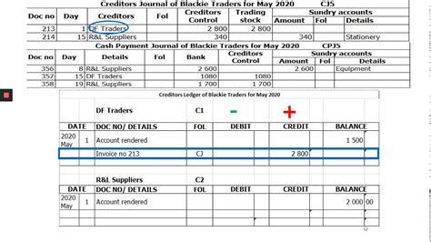 Gr.9 EMS - Creditors Ledger - YouTube