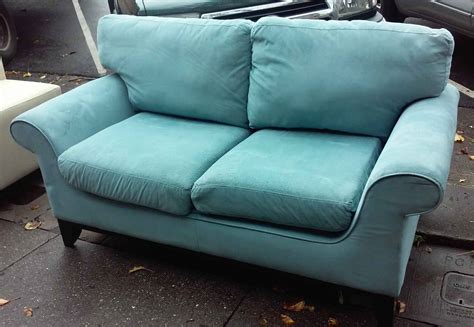 UHURU FURNITURE & COLLECTIBLES: SOLD American Leather Co. Suede Sofa - $75