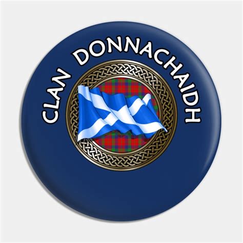 Clan Donnachaidh Crest & Tartan Knot - Robertson - Pin | TeePublic