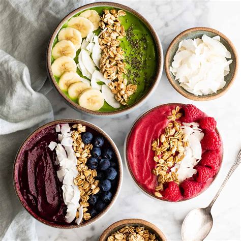 Smoothie Bowl Recipe - 3 Ways (Video) - JoyFoodSunshine