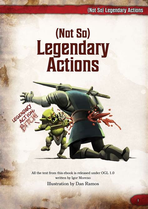 (Not So) Legendary Actions - Dungeon Masters Guild | DriveThruRPG.com