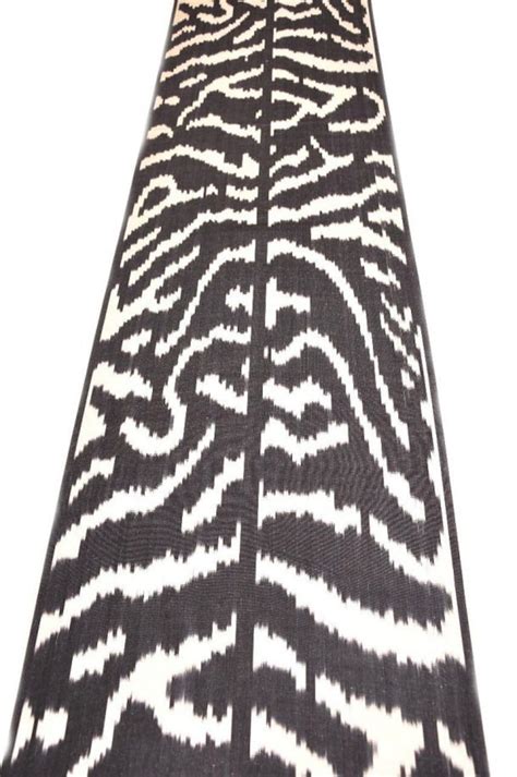 Black Silk Ikat Fabric by Meters Modern Fabric Black Silk - Etsy