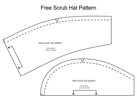 4 Best Images of Free Printable Surgical Hat Patterns - Free Printable Surgical Scrub Hat ...