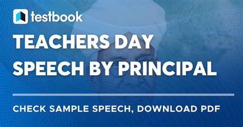 Teachers Day Speech by Principal in English - Download Free PDF