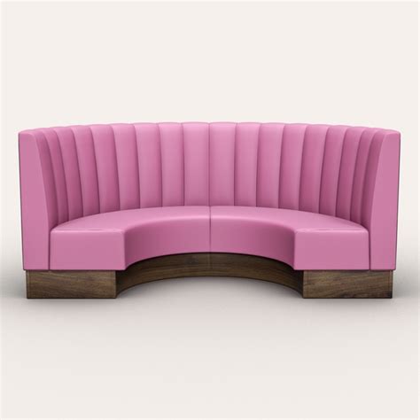 LUX Fluted Back Banquette (Semi-Circle) - The Contact Chair Company