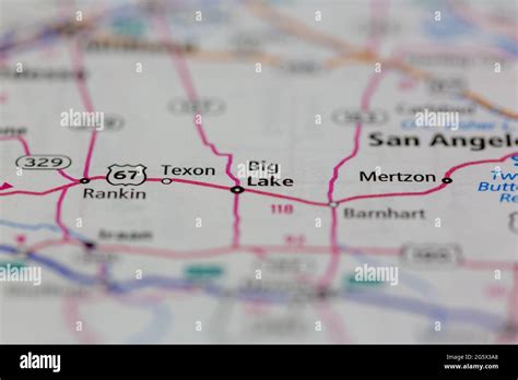 Map of big lake texas hi-res stock photography and images - Alamy