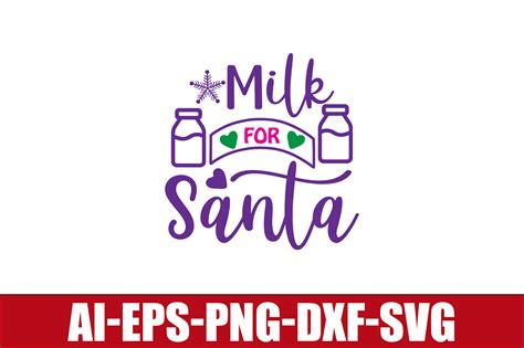 Milk for Santa Graphic by SR GRAPHIC · Creative Fabrica