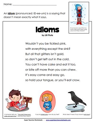 Idiom Worksheets