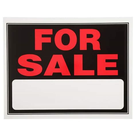 Everbilt 15 in. x 19 in. Plastic for Sale Sign 31224 - The Home Depot