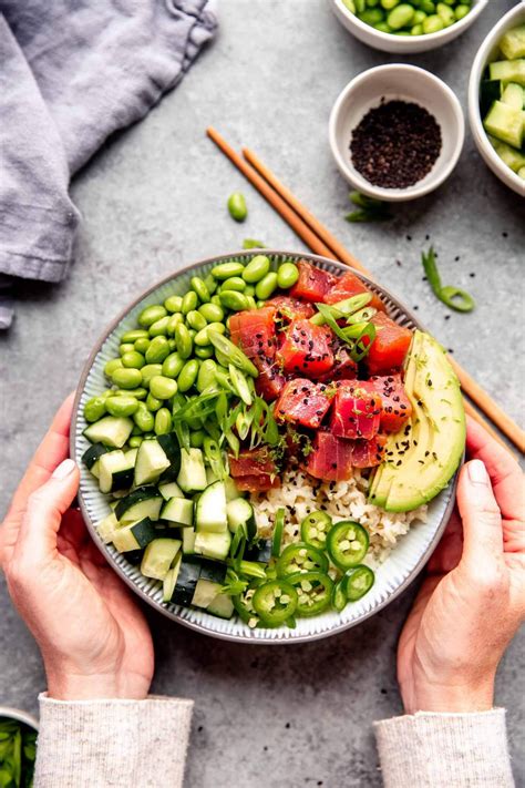 Poke Bowls Recipe // 15 Minute Recipe | Platings + Pairings in 2020 | Sushi bowl recipe, Poke ...