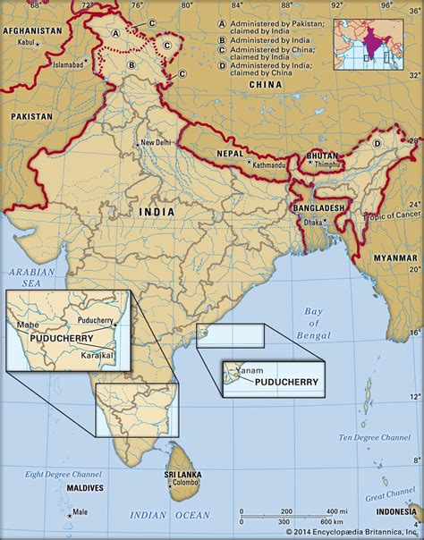 Pondicherry In India Map – Map Vector