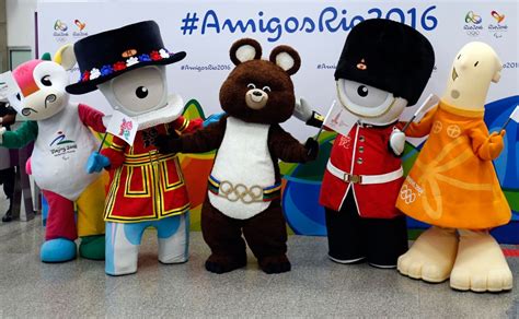 Photos: Mascots from previous Olympics steal the show at Rio airport