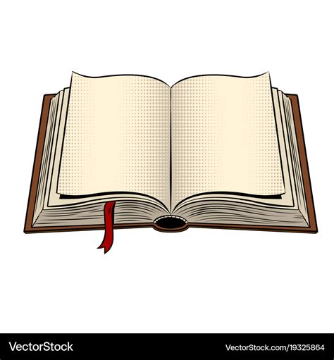 Open book pop art Royalty Free Vector Image - VectorStock