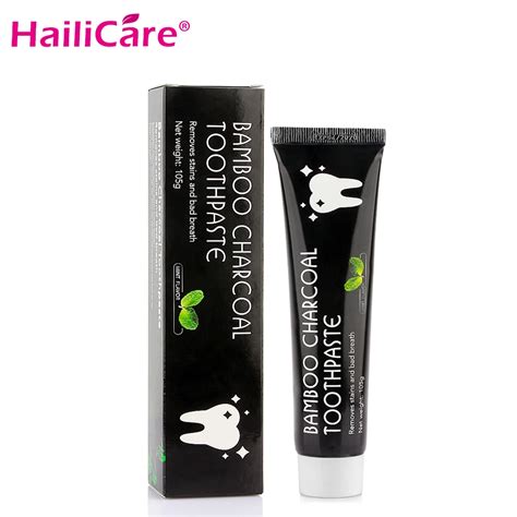 Nature Bamboo Charcoal Toothpaste Activated Black Toothpaste Teeth Whitening Clareador Oral ...