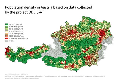 Population density of Austria - Vivid Maps