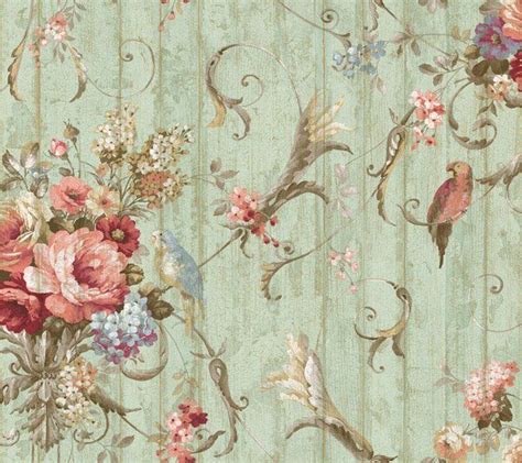 🔥 Download Bird Rose French Cottage Floral Victorian Wallpaper by ...