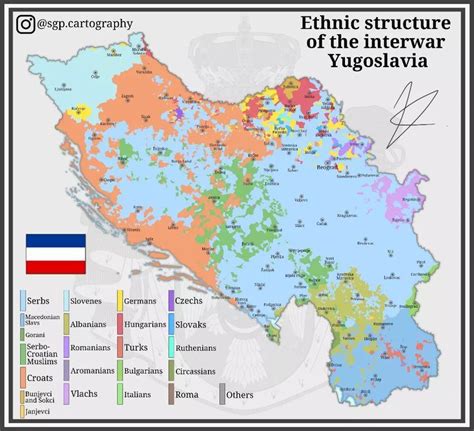 Ethnic structure of Kingdom of Yugoslavia during... - Maps on the Web