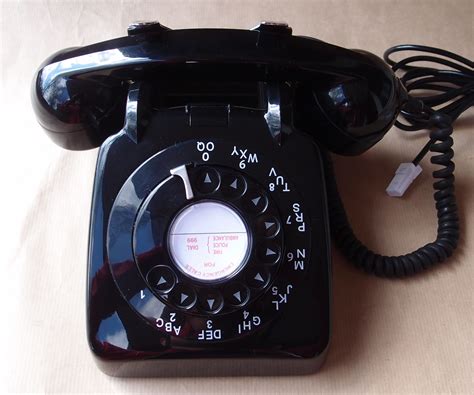 File:1960s GEC New Gecophone 706 Black Rotary Dial Telephone.JPG ...