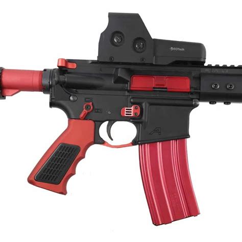 Guntec USA AR-15 Accessory Accent Kit (Anodized Red) - Tactical Transition