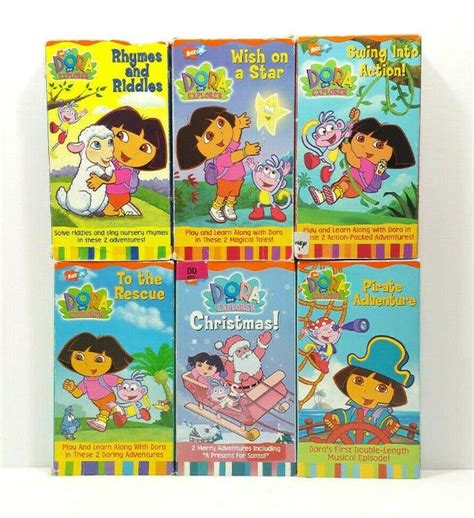 Lot of 6 VHS Nick Jr. Dora The Explorer 4687E1P on Mercari in 2022 ...