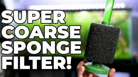 Aquarium Co-Op Coarse Sponge Filter Review - YouTube