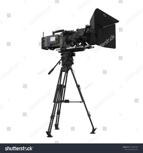 Video Camera On Tripod Isolated 3d Stock Illustration 1219839397 ...