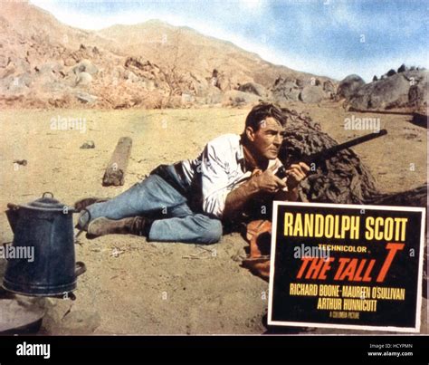 THE TALL T, Randolph Scott, 1957 Stock Photo - Alamy