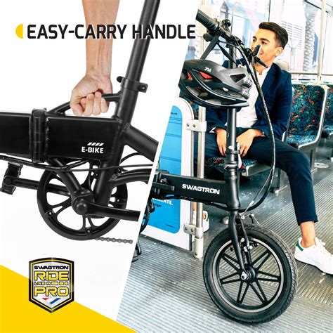 Buy Swagtron Swagcycle EB5 Pro Plus Folding Electric Bike City eBike Online at Lowest Price in ...