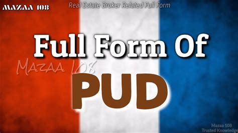 Full Form of PUD | PUD full form | Full Form PUD | PUD Stands for | PUD ...