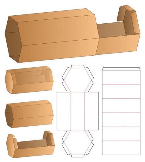 Premium Vector | Box packaging die cut template design. | Packaging template design, Packing box ...