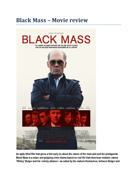 Black Mass Review | PDF