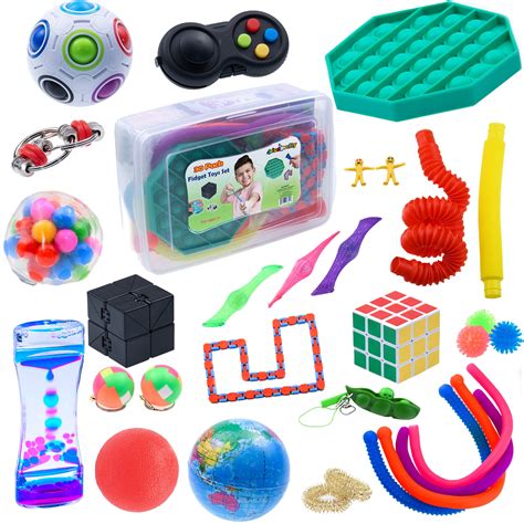 Buy 30 Pcs Fidget Toys Packs, Figit Toys Packages Set with Pop Fidgets It, Pop Tube, Infinity ...