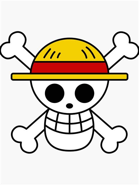 "Luffy Jolly Roger" Sticker for Sale by MarciaLabadie | Redbubble