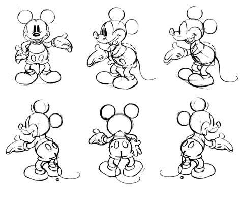 Mickey Mouse - Model Sheet ★ || CHARACTER DESIGN REFERENCES | キャラクターデザイン • Find more ar ...