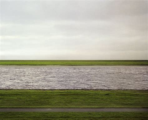 Andreas Gursky Rhein II Completely subverting all our expectations of what a landscape is ...