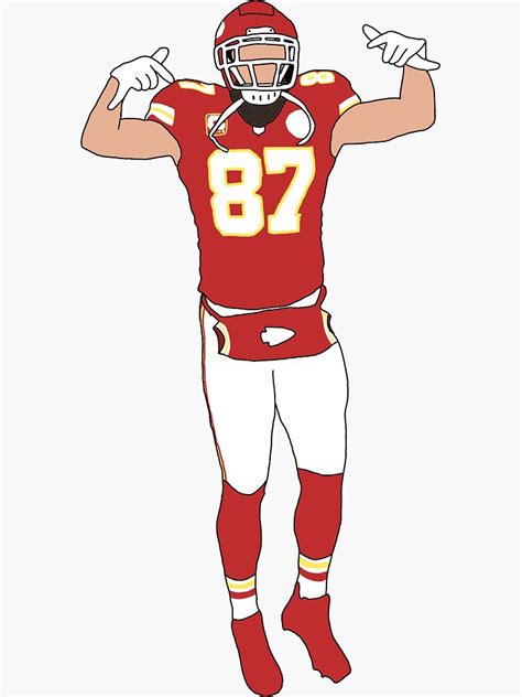 "Kansas City Chiefs Travis Kelce" Sticker for Sale by phinsup | Redbubble