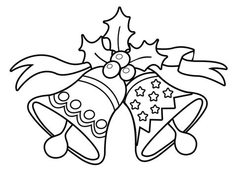 Christmas Sleigh Bells Coloring Pages