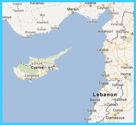 Cyprus Map Google - TravelsMaps.Com