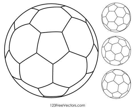 clip art outline soccer ball - Clip Art Library