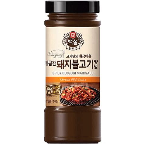 CJ Beksul Pork Bulgogi Marinade (Korean BBQ Sauce) 500g - NikanKitchen (日韓台所)