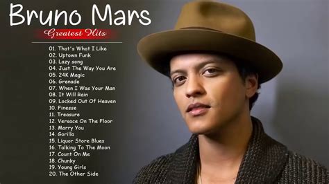 The best song of Bruno Mars (Bruno Mars greatest hits) - YouTube