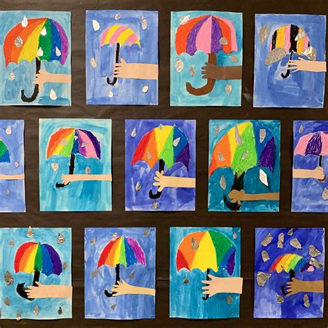 Rainy Day Umbrella Art Project — Mme Marissa