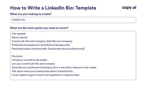 Linkedin Bio Templates: How To Write & Examples