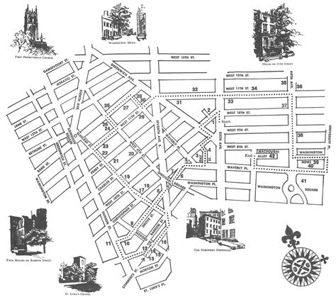 GVSHP Library Spotlight: Historic Walking Tour Map of Greenwich Village ...