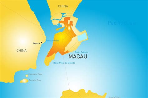 Macau administrative map | Pre-Designed Illustrator Graphics ~ Creative ...