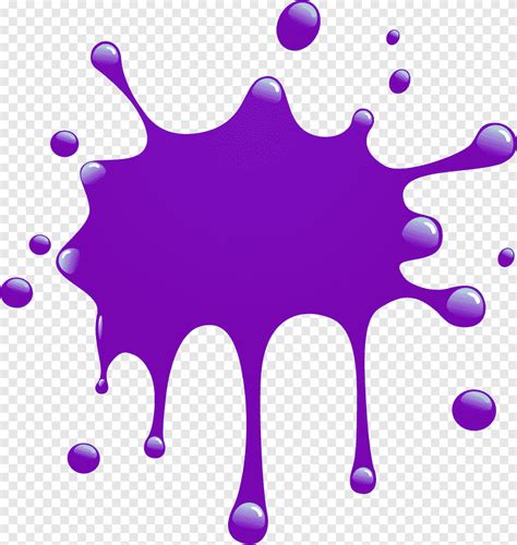 Paint Cartoon Color, Paint Splatter, purple, blue png | PNGEgg