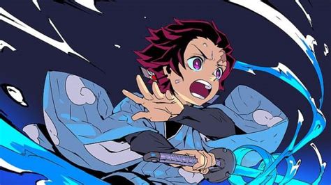 Cosplay azul de Kamado Tanjiro en Demon Slayer: Kimetsu no Yaiba | Spotern