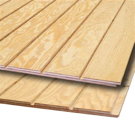 15/32 in. x 4 ft. x 8 ft. Plywood Siding Panel 399067 - The Home Depot ...